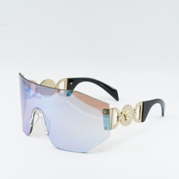 NEW VERSACE VE2258 1002MA PINK MIRROR BLUE SUNGLASSES main image 12